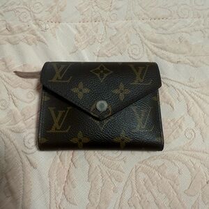 Louis Vuitton Black and Gold Monogram Wallet
